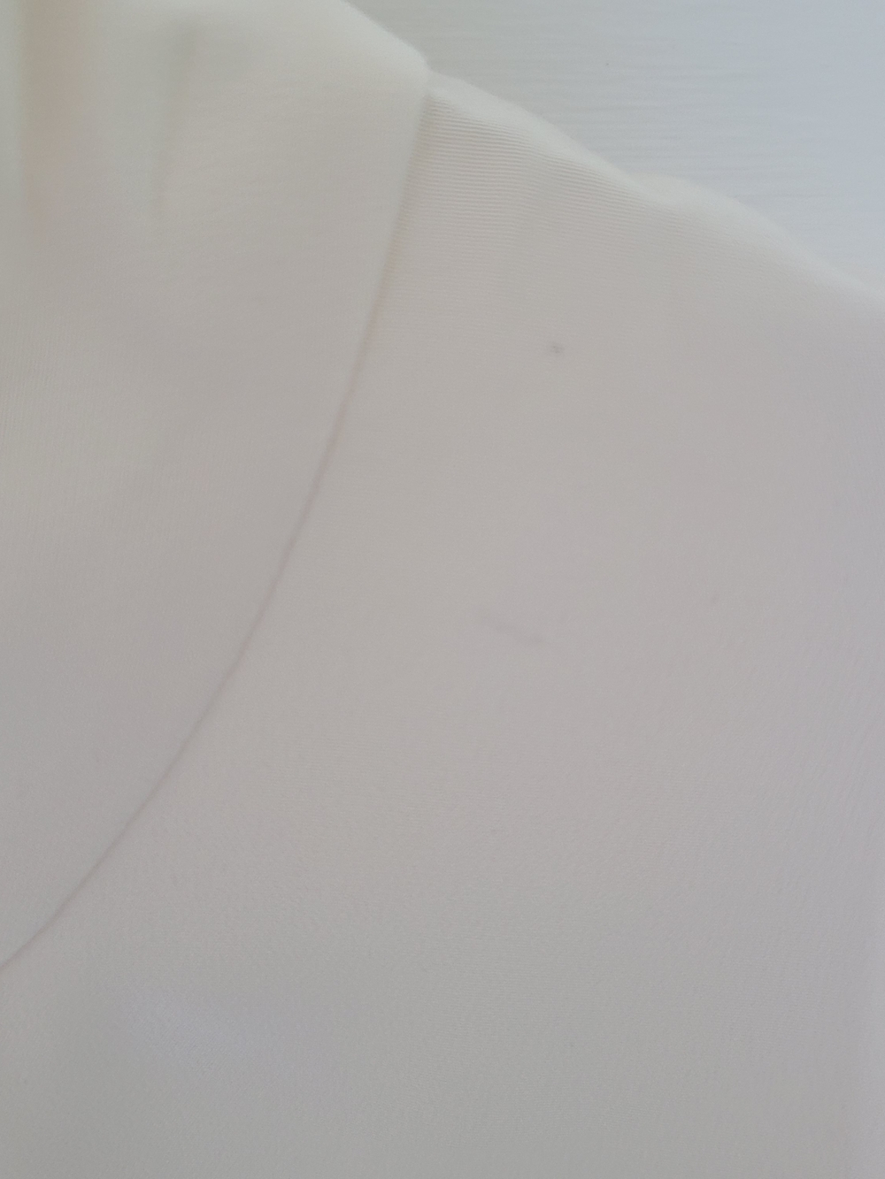 Eskandar Silk Swing Blouse Size 0 ( 4-6) Ivory Oversized Pleated Back Minimalist - Picture 5 of 11